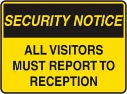 SECURITY NOTICE - TRESPASSERS WILL BE PROSECUTED – Part No. SS 405